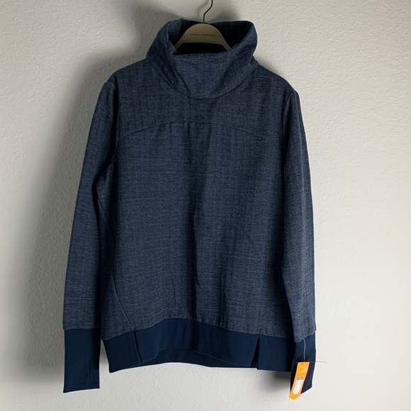 Avia Navy Cowl Neck Sweater - Picture 1 of 4